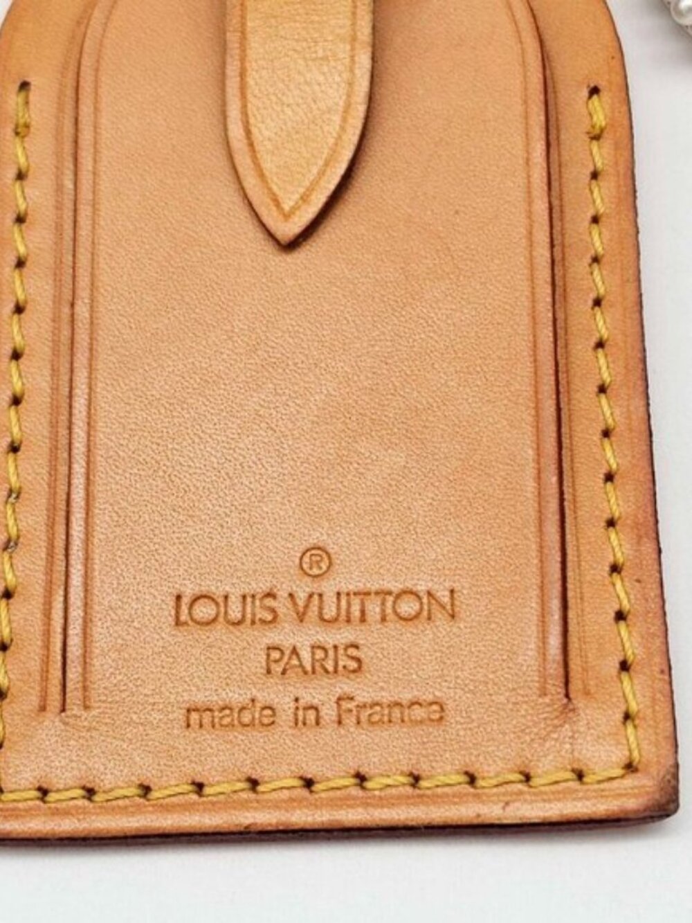 Authentic Louis Vuitton Luggage Tag with Unbranded Keycharm, Keychain - Picture 6 of 6